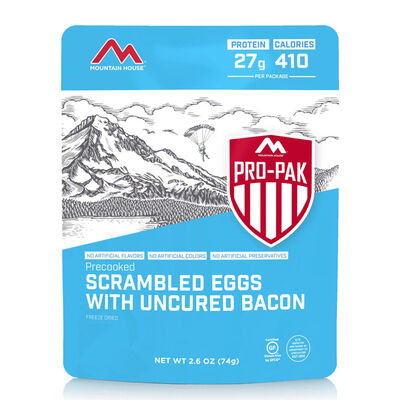 Scrambled Eggs with Bacon | Mountain House Freeze Dried Food ProPak, , large